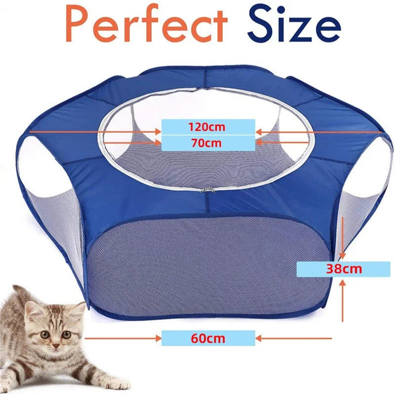 Cat And Dog Transparent Tent Cage