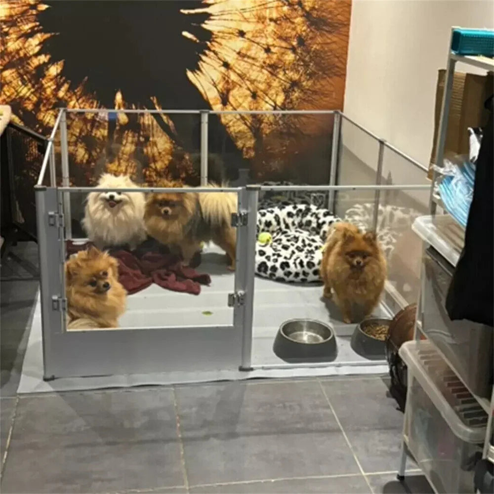 1Pc Large Acrylic Dog Playpen