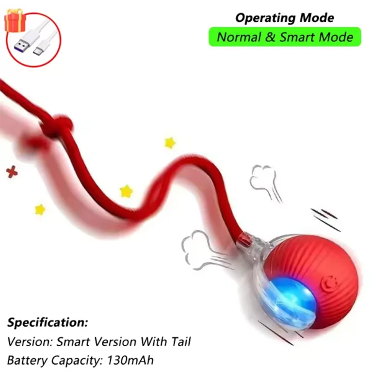 Intelligent interactive cat ball