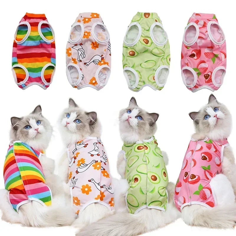 Cat Anti-licking Sterilization Clothes For Pet Surgery