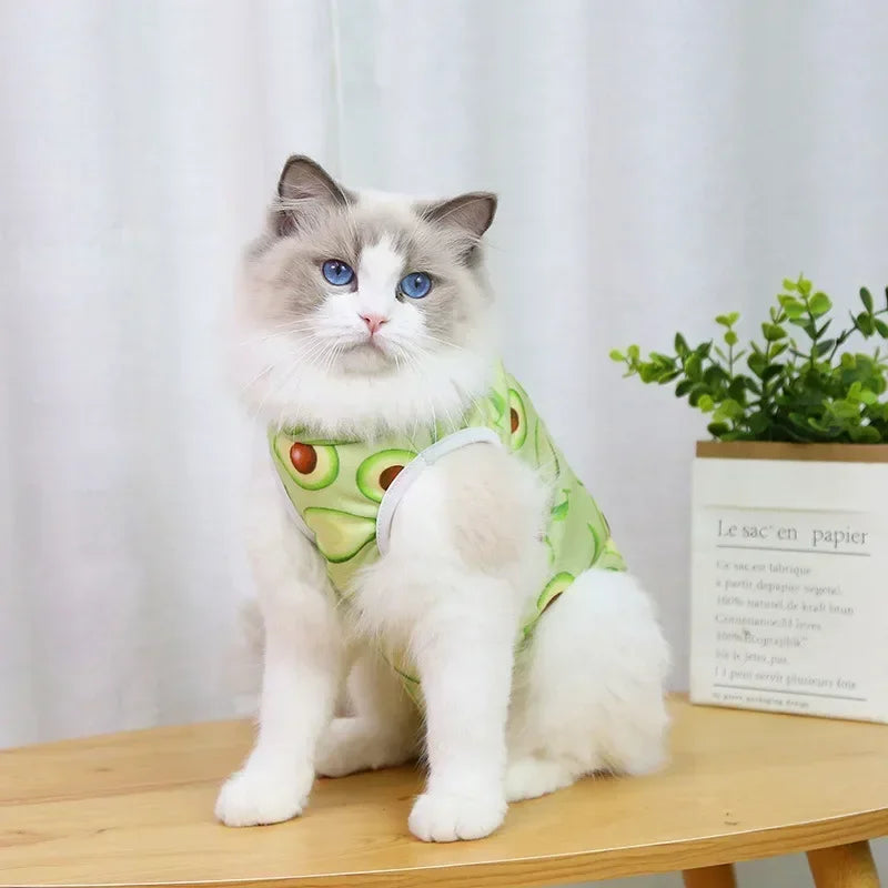 Cat Anti-licking Sterilization Clothes For Pet Surgery