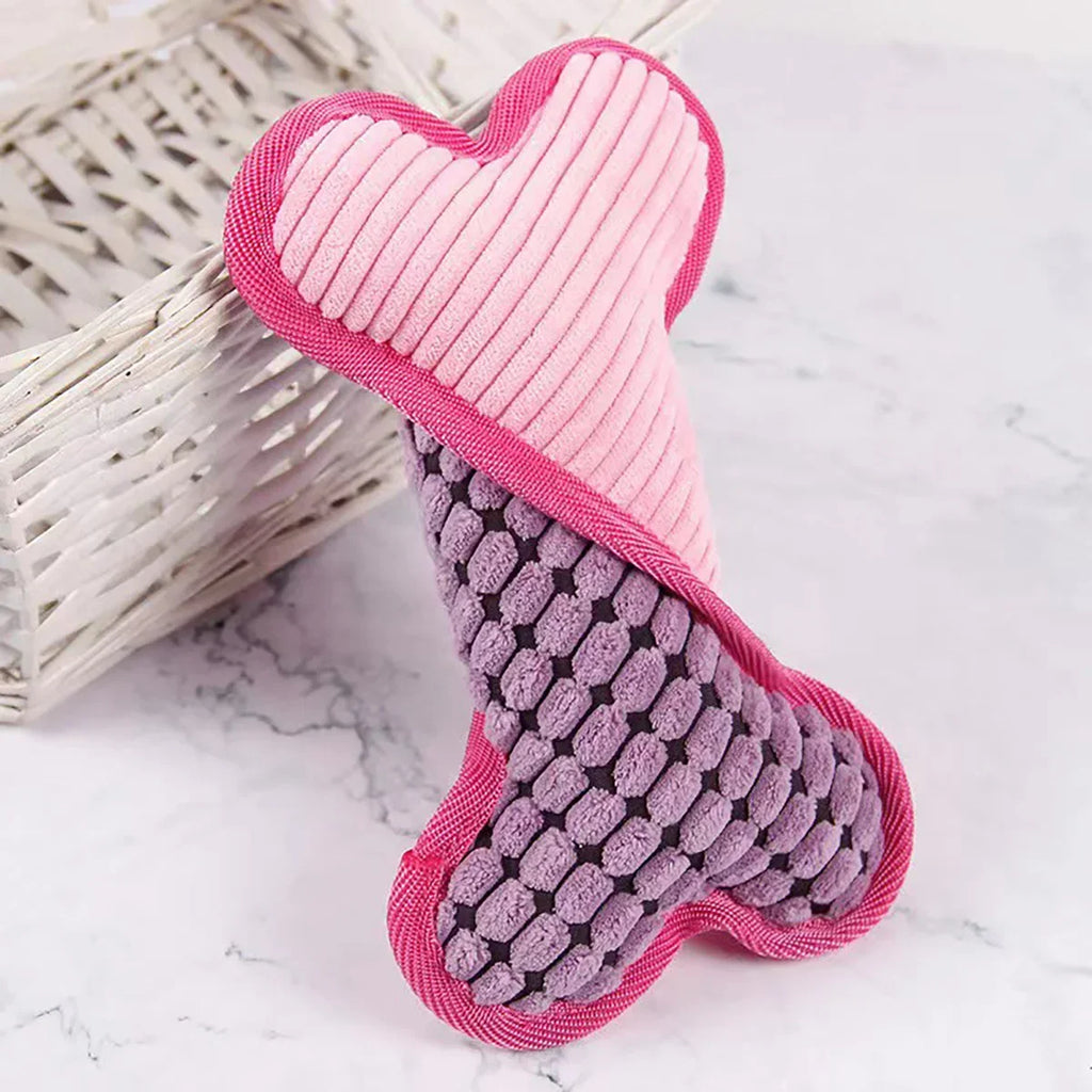 Plush Squeaky Bones Toys, Suitable For Dogs