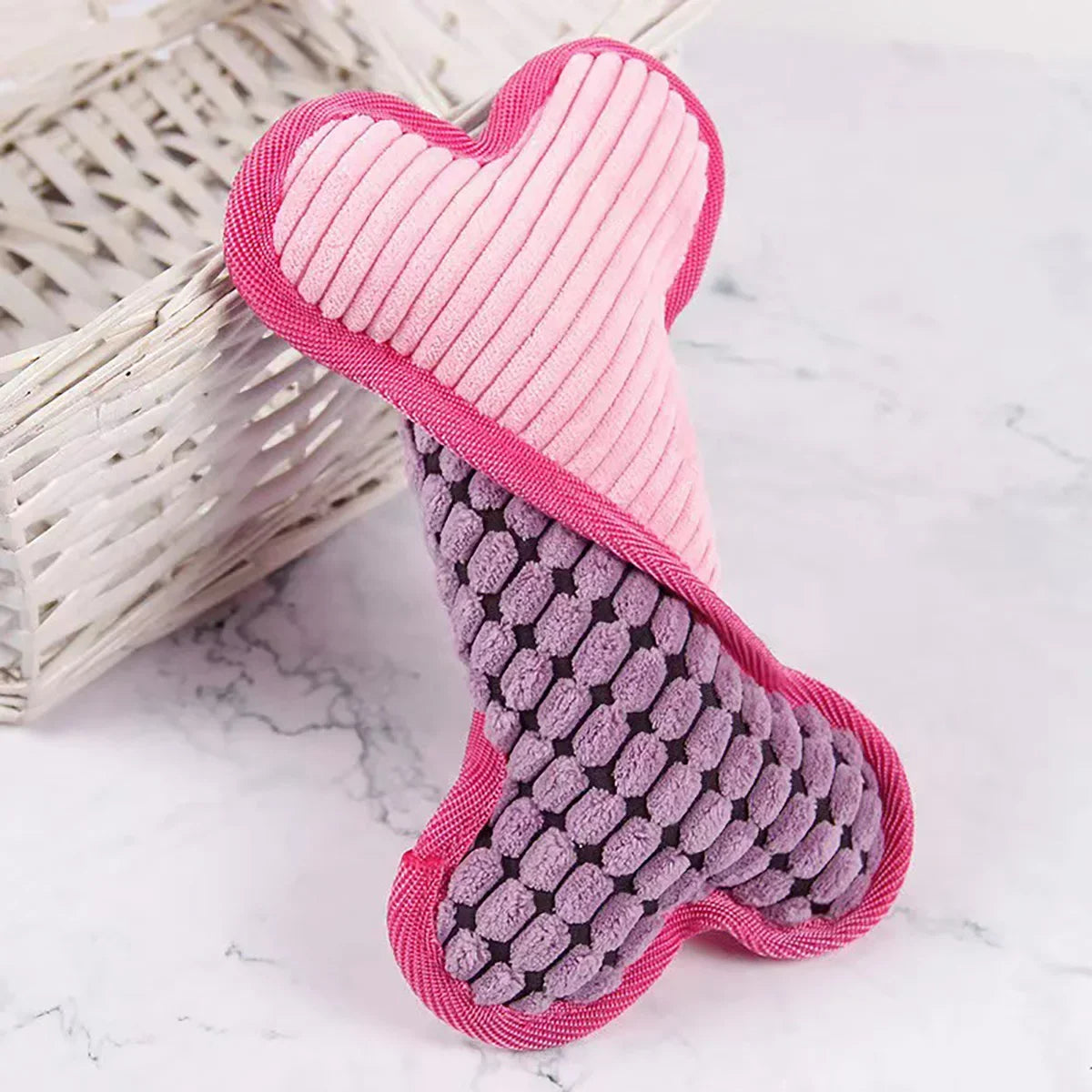 Plush Squeaky Bones Toys, Suitable For Dogs