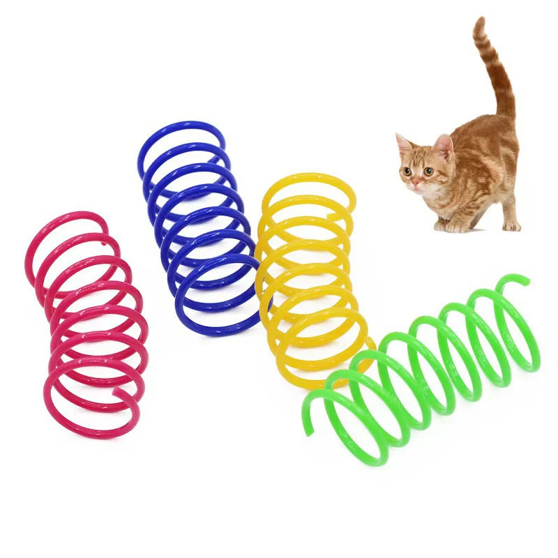 Plastic Spring Cat Toy
