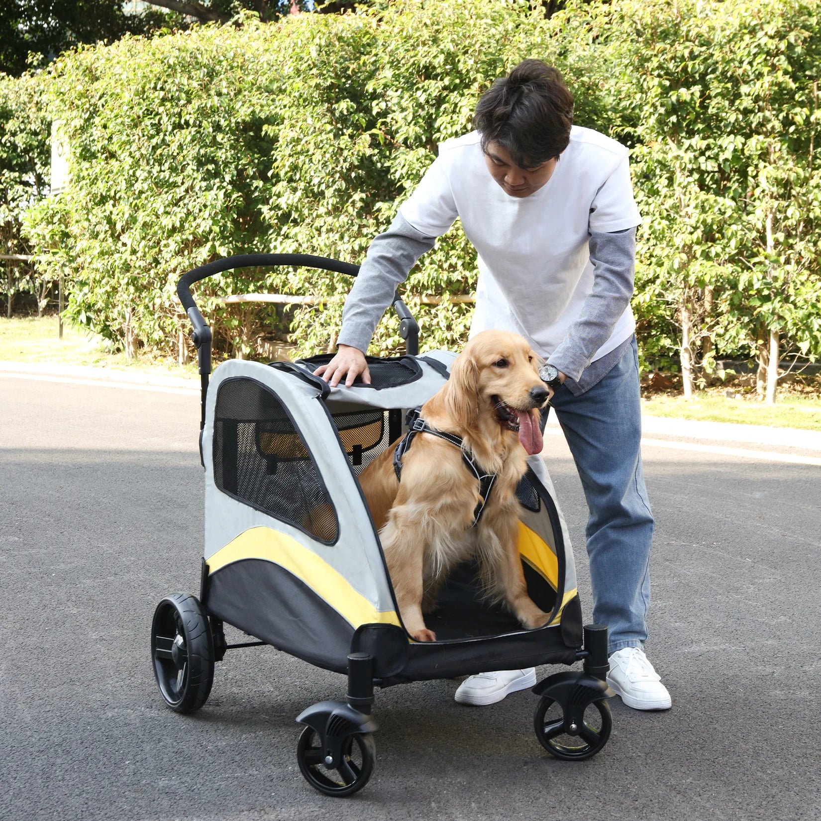 Ultra-Large Dog Stroller