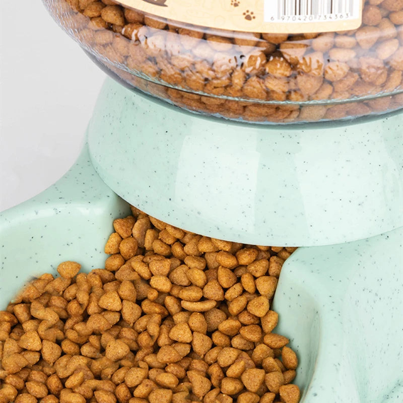 Large Capacity Dog Feeder Bowls & Water Dispenser