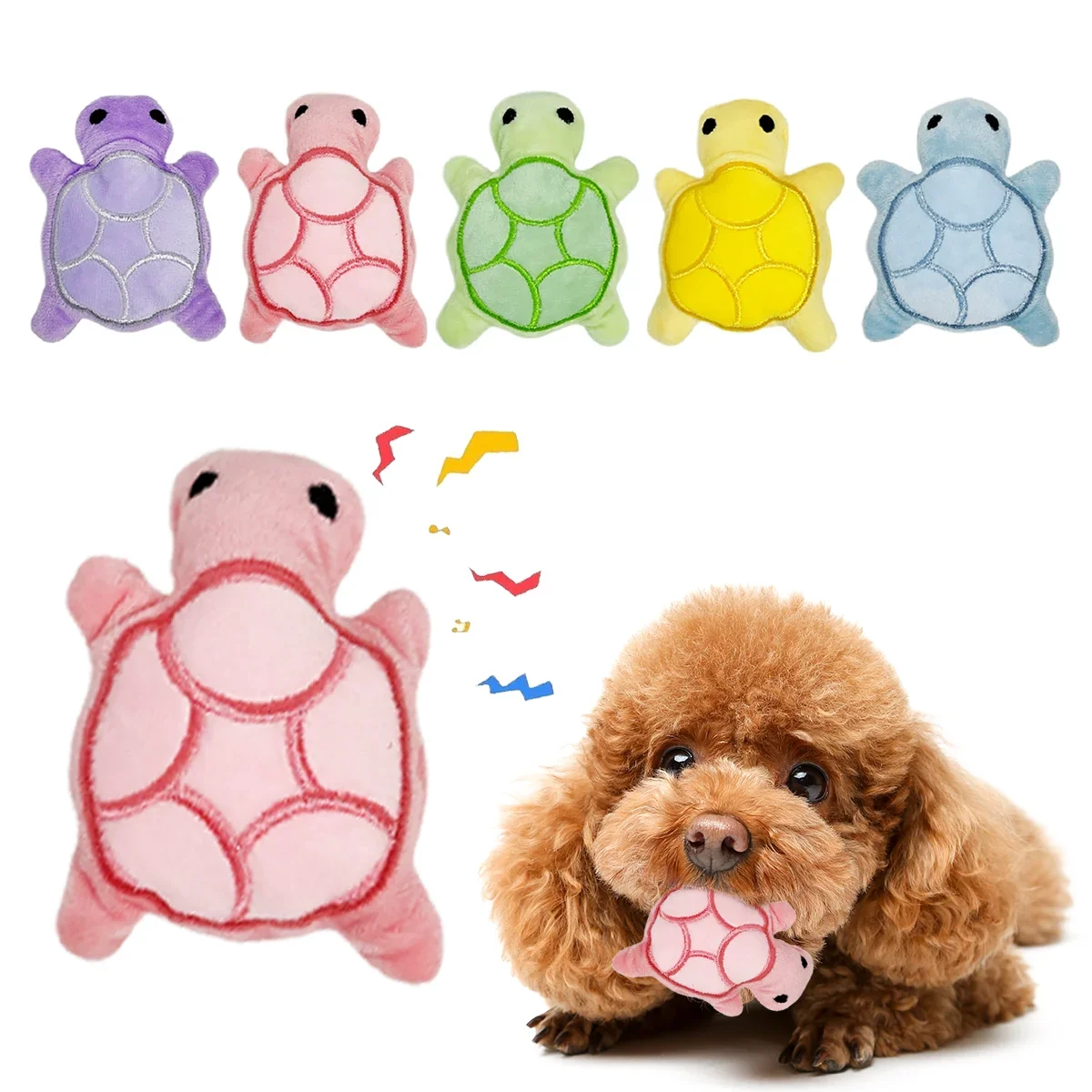 Dog Mini Turtle Plush Chew Toy