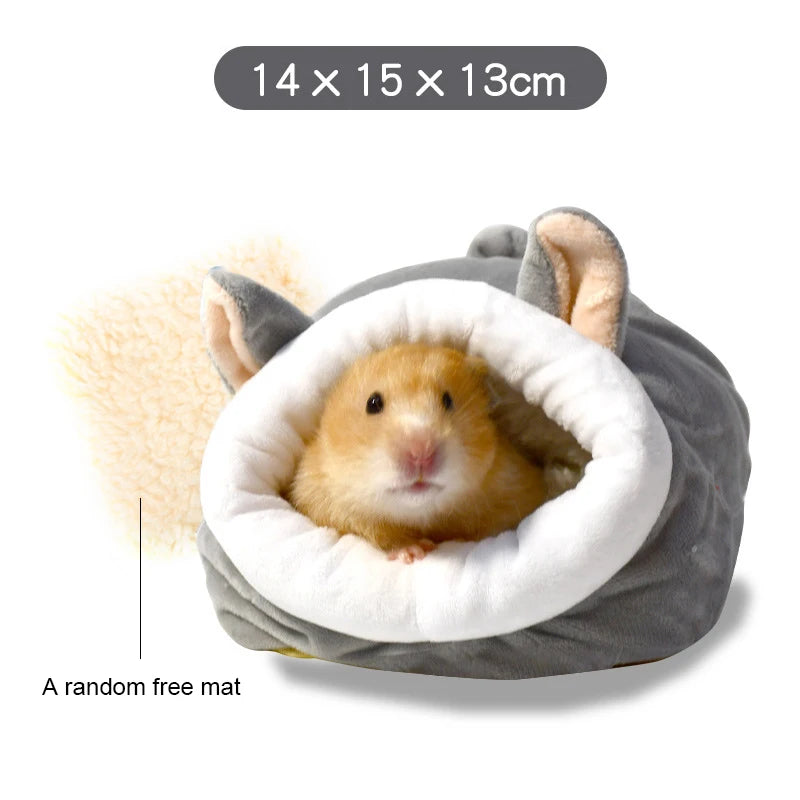 Hamster House Winter Warm Soft Beds