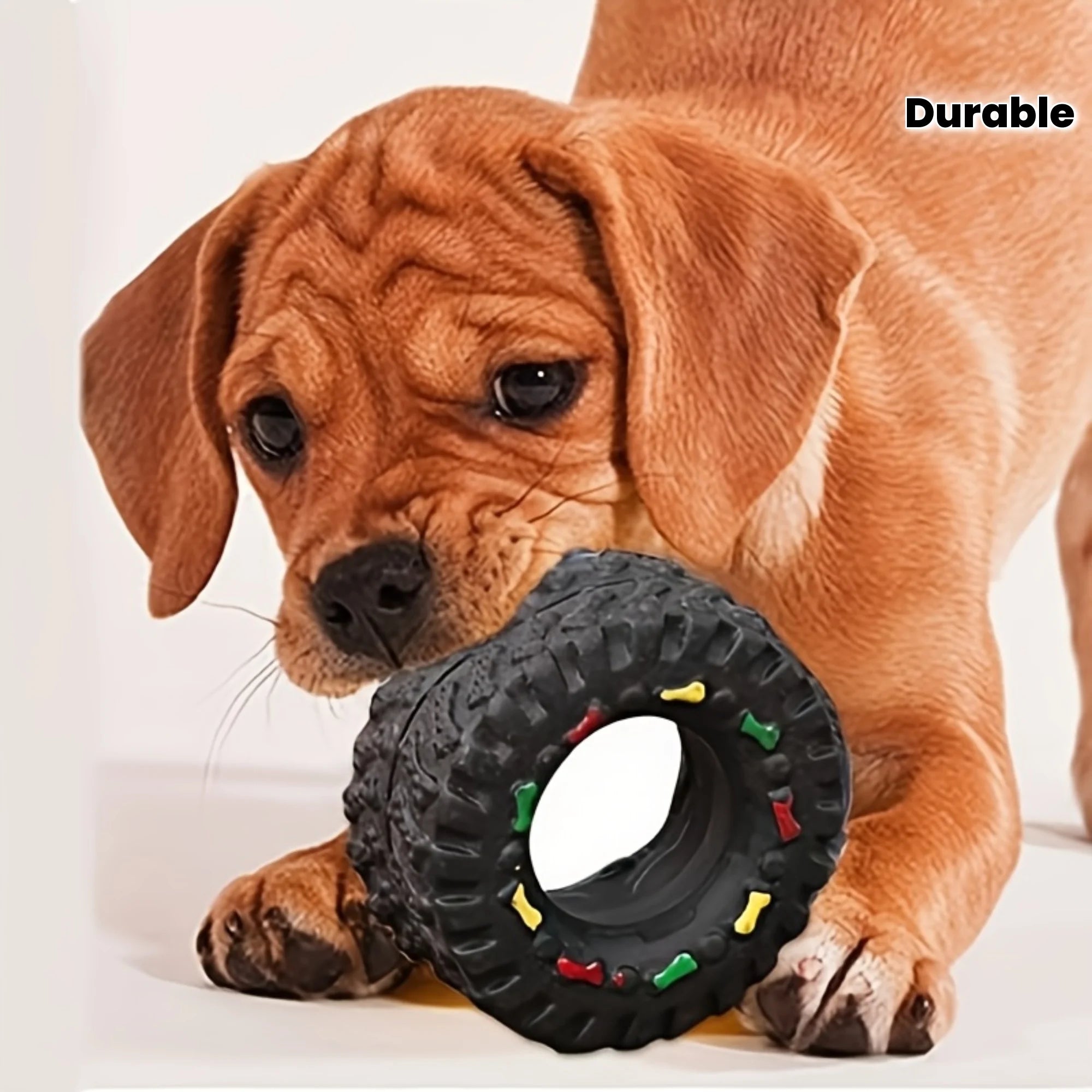 Durable Dog Chew Wheel Toy