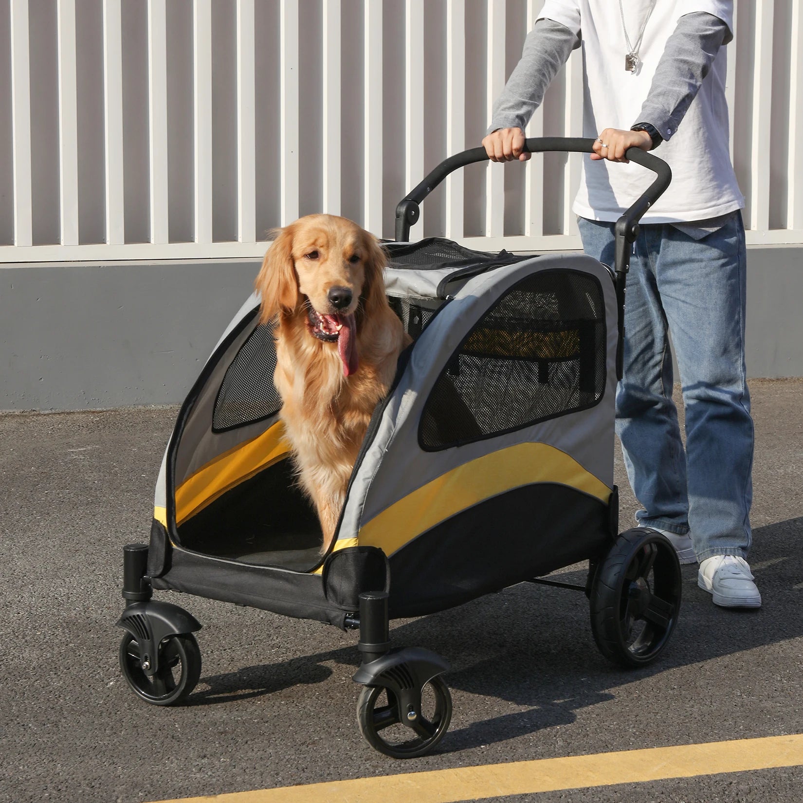 Ultra-Large Dog Stroller