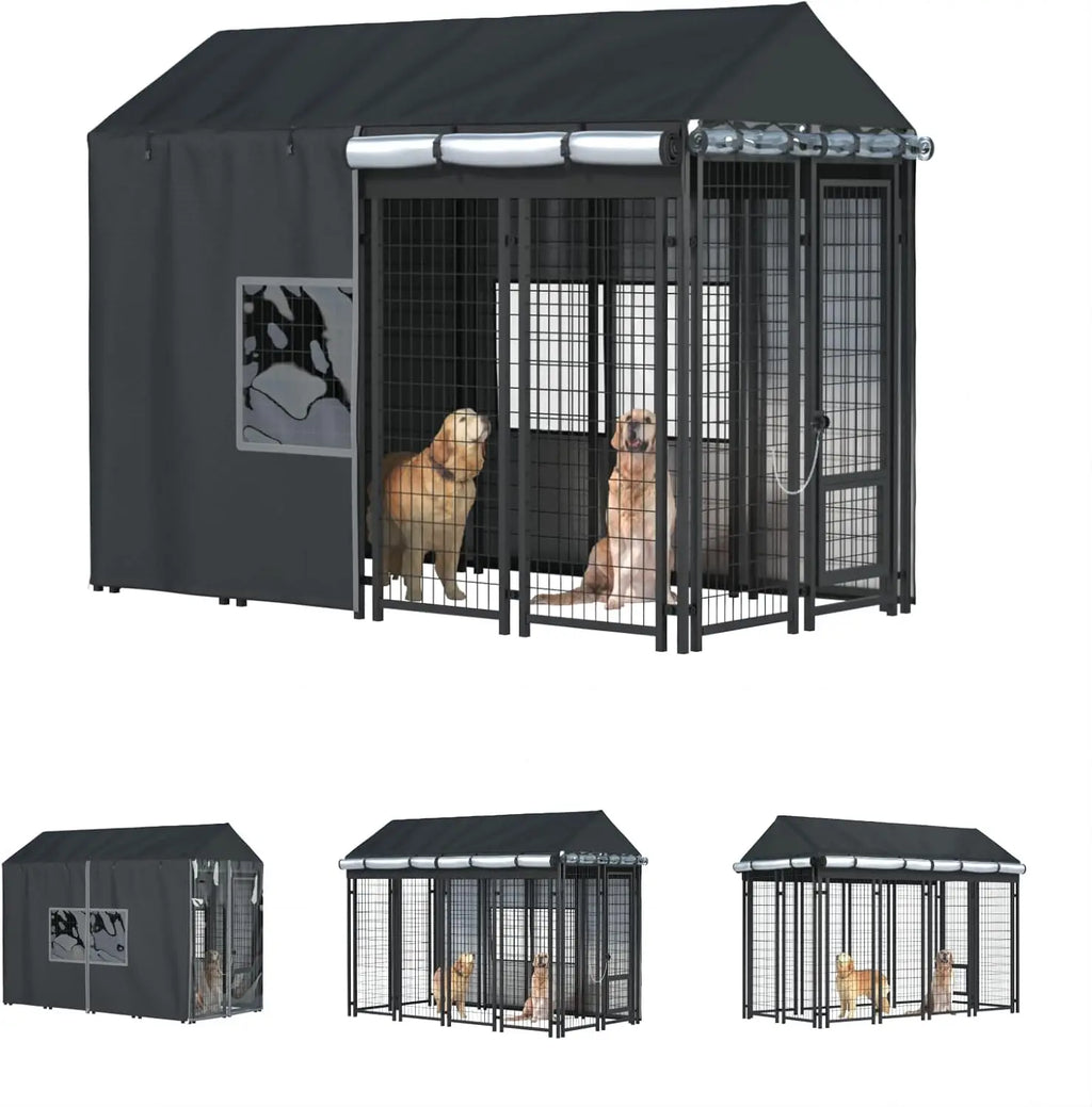 Outdoor Dog Kennel Covered