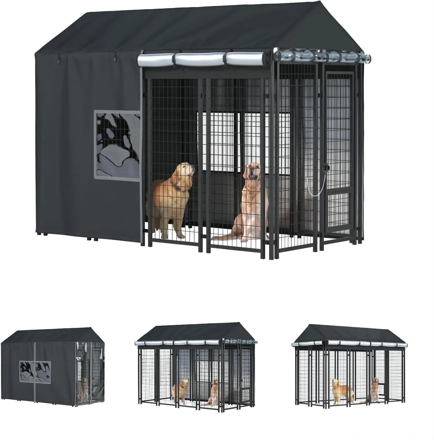 Outdoor Dog Kennel Covered