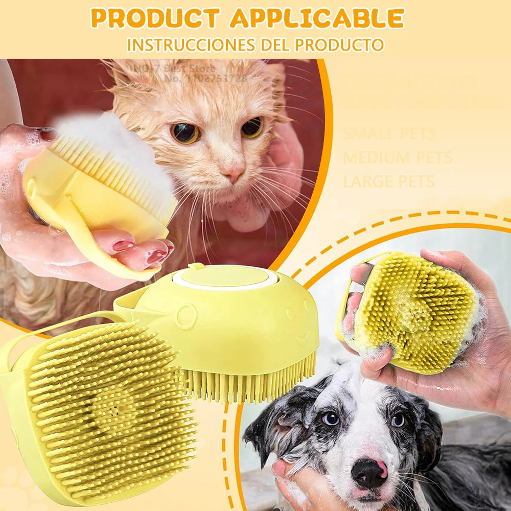 Dog Brush Soap Scrubber