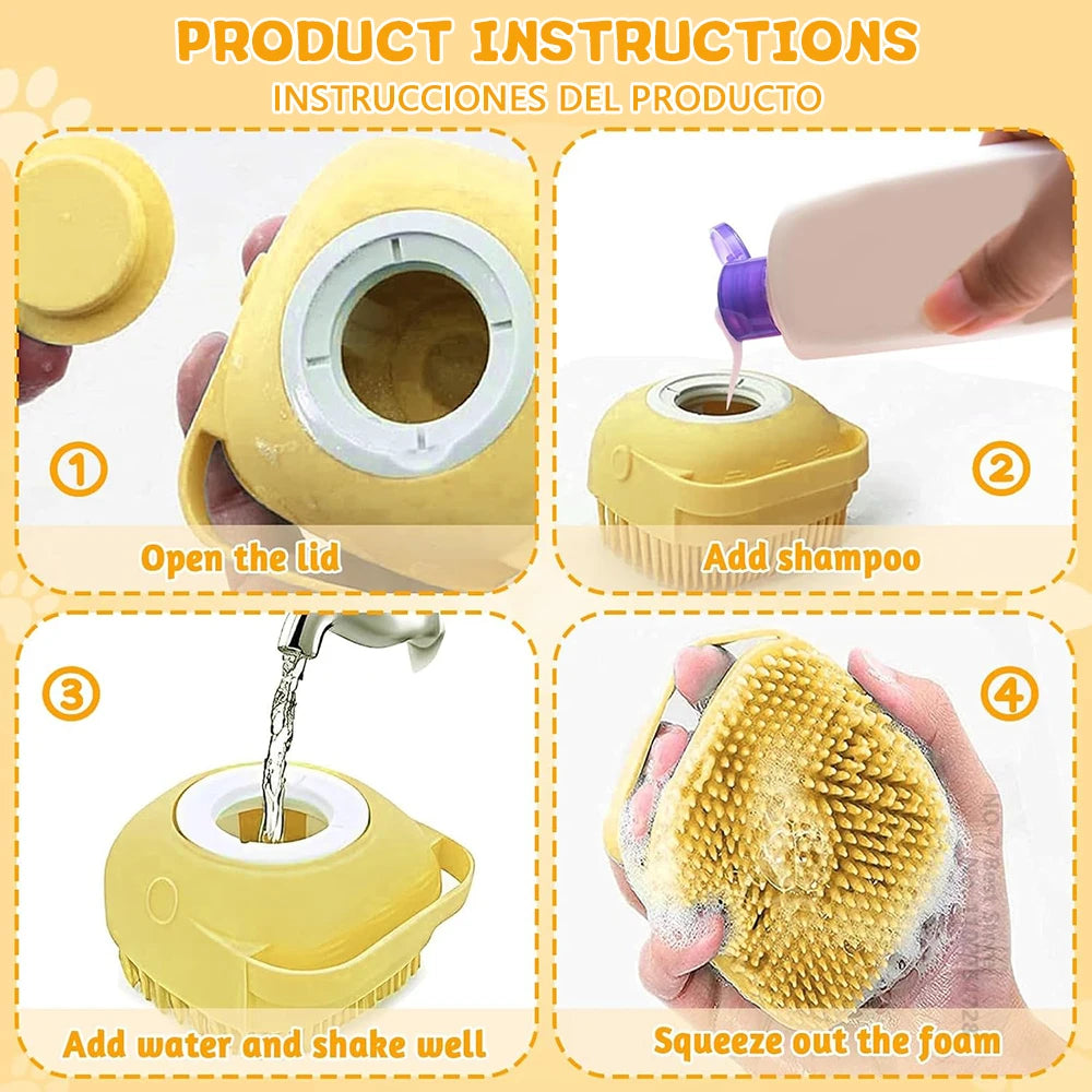 Dog Brush Soap Scrubber