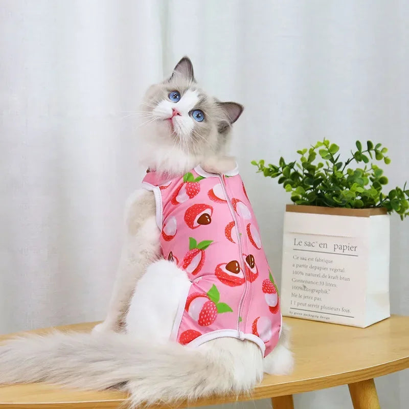 Cat Anti-licking Sterilization Clothes For Pet Surgery