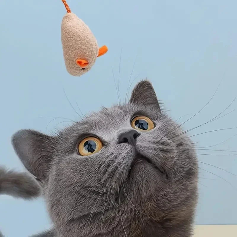 Interactive Plush Rat Cat Toys