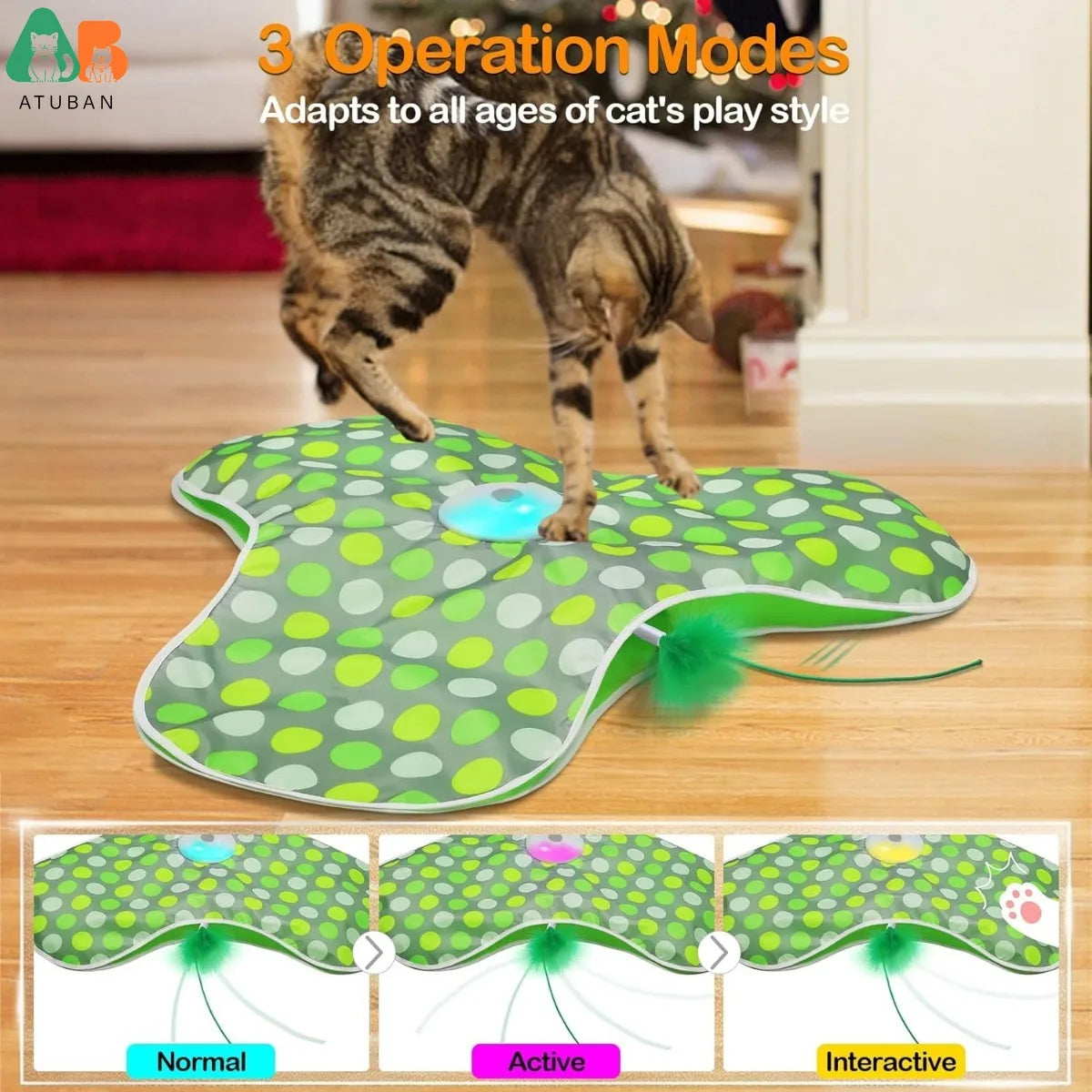 Interactive Rechargeable,Moving Cat Toys