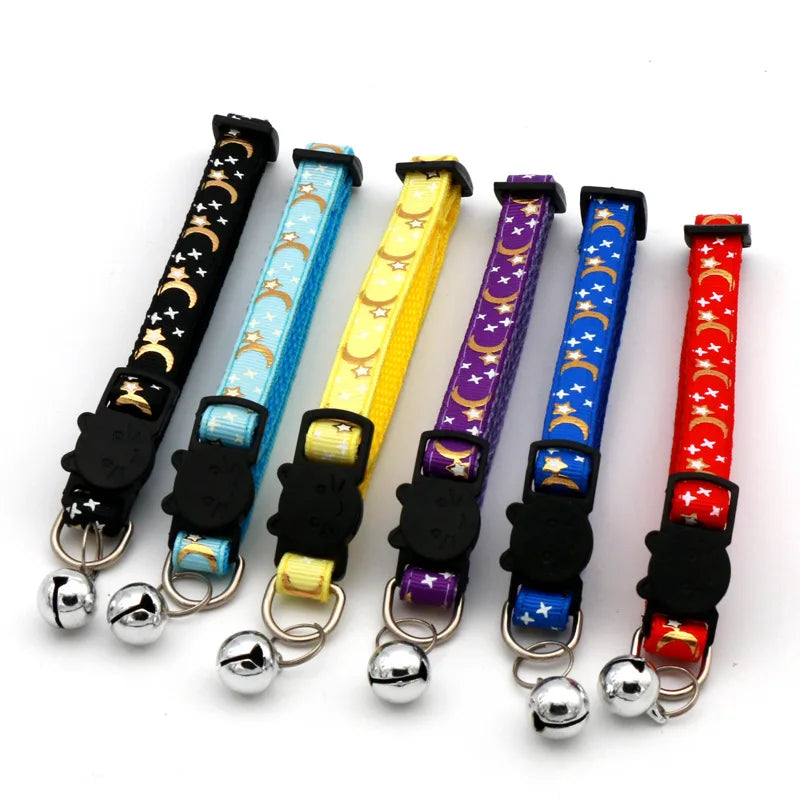 Adjustable Cat Collar With Safety Bell