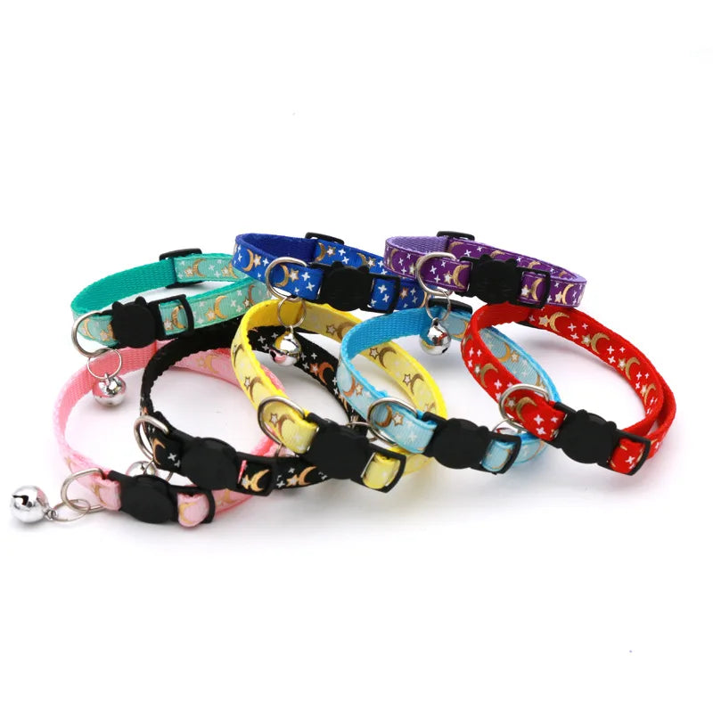 Adjustable Cat Collar With Safety Bell