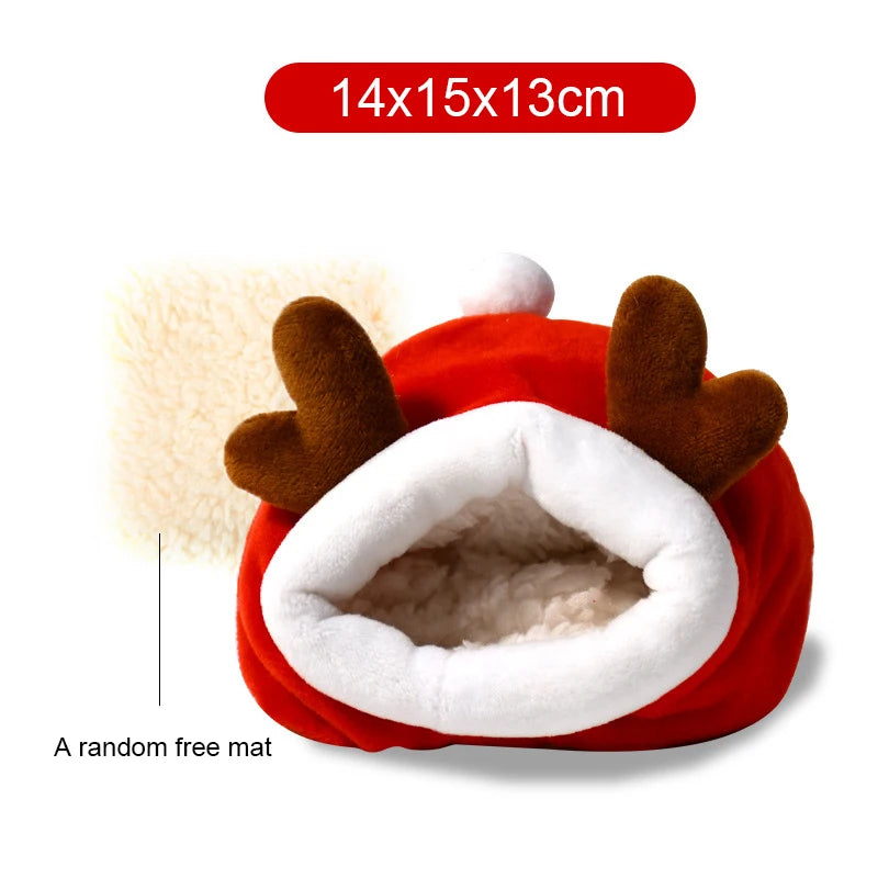 Hamster House Winter Warm Soft Beds