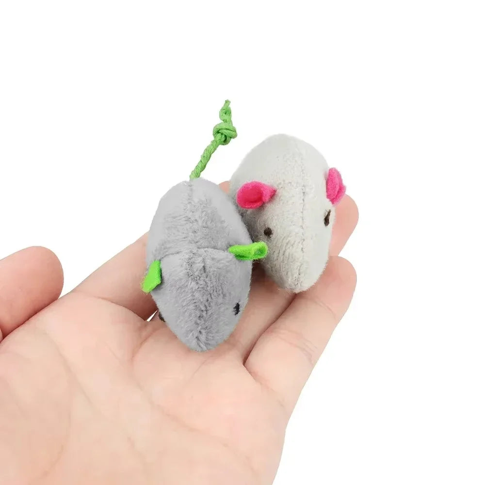 5pcs Rattle Mouse Cat Toys