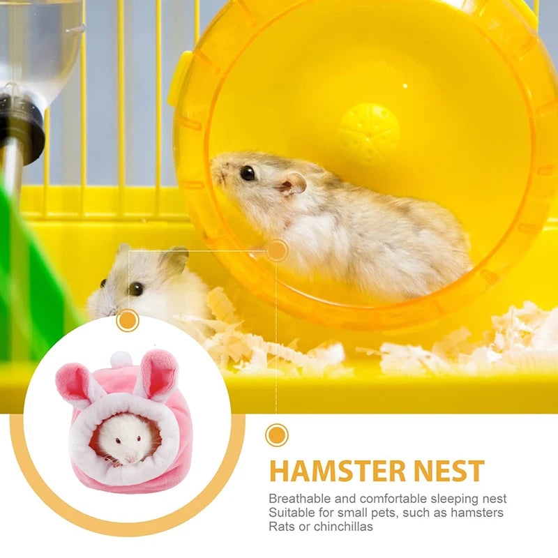 Hamster House Winter Warm Soft Beds