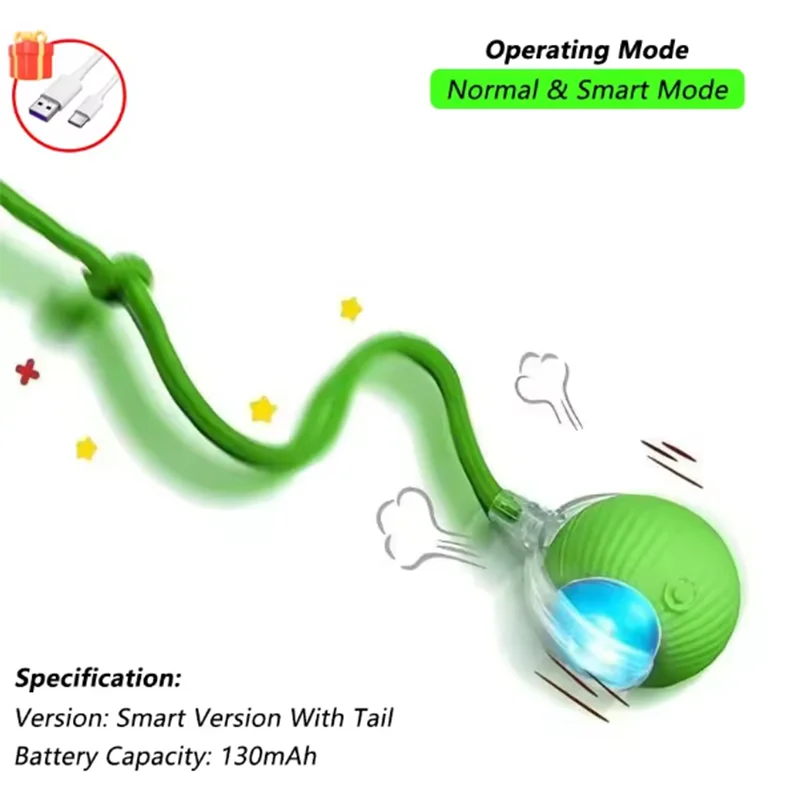 Intelligent interactive cat ball