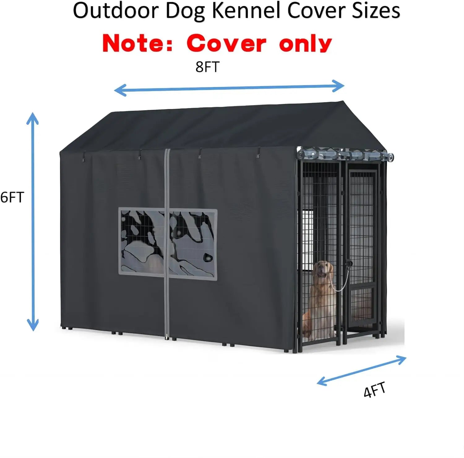 Outdoor Dog Kennel Covered