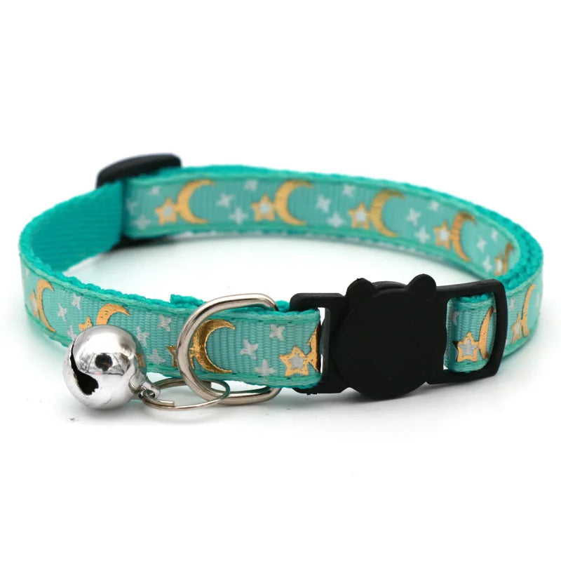 Adjustable Cat Collar With Safety Bell