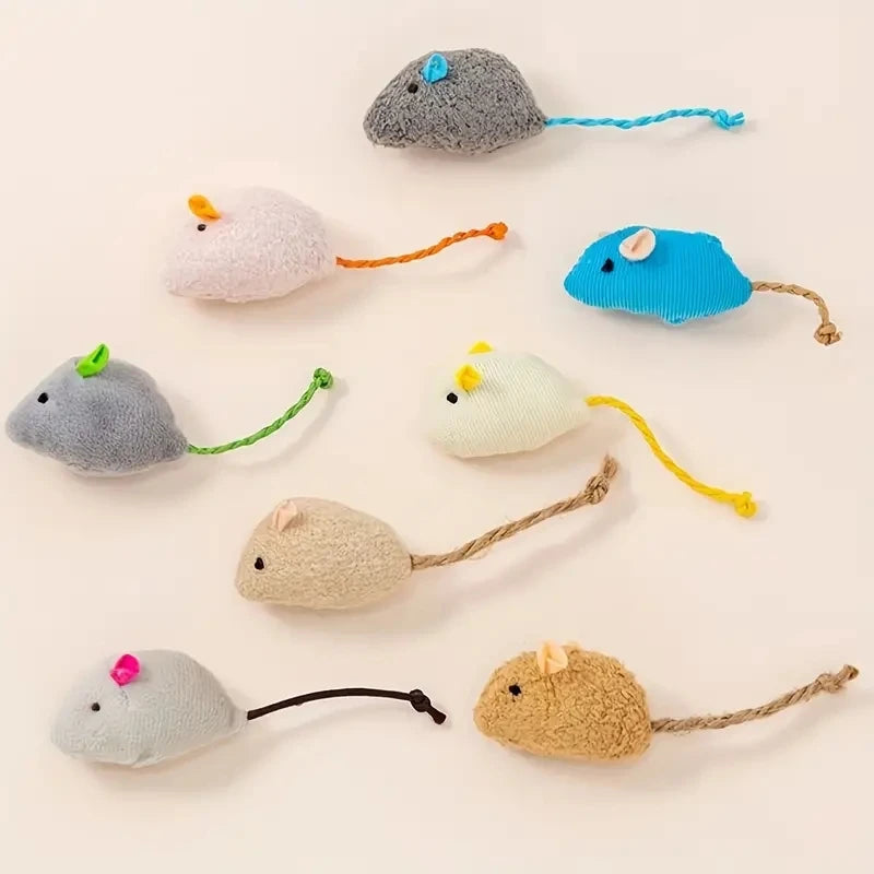 Interactive Plush Rat Cat Toys