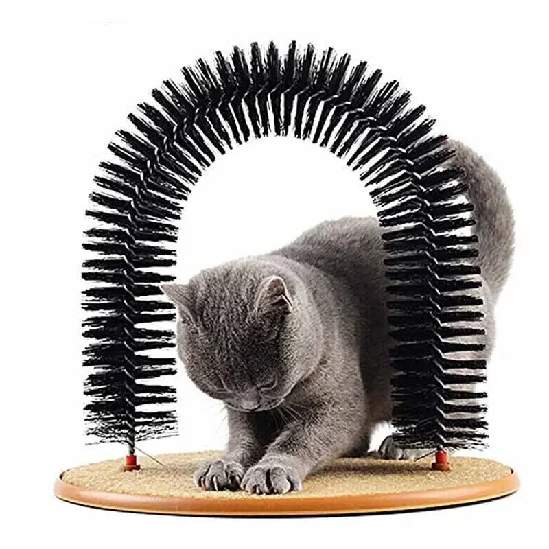 Toy Arch Massage Grooming Rubbing Brush for cats