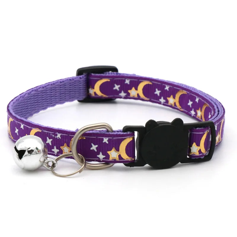 Adjustable Cat Collar With Safety Bell