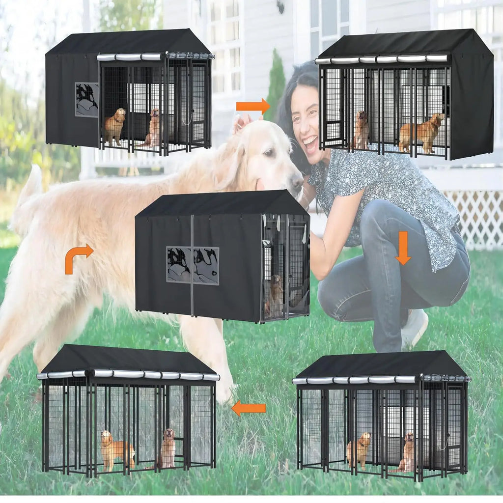 Outdoor Dog Kennel Covered