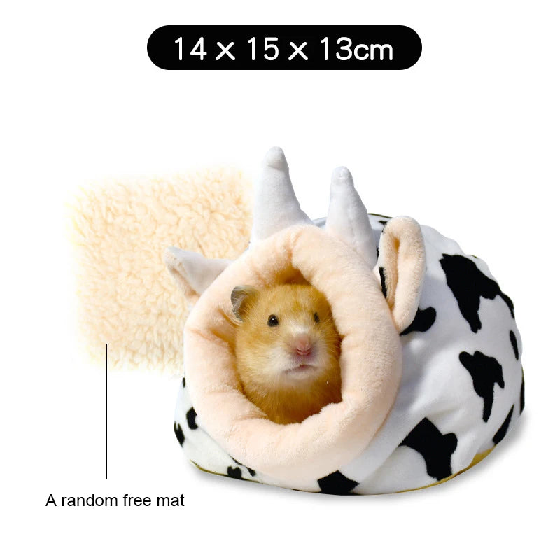 Hamster House Winter Warm Soft Beds