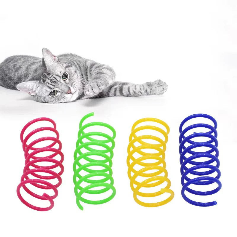 Plastic Spring Cat Toy