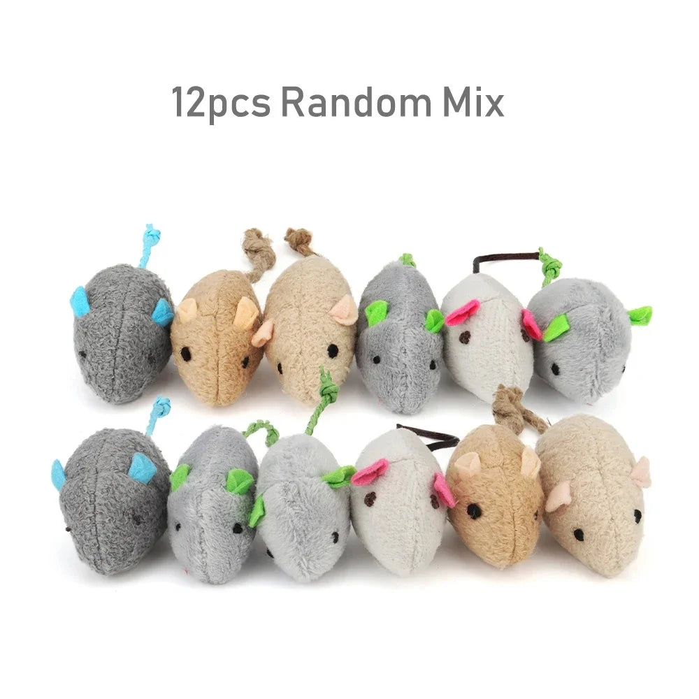 Interactive Plush Rat Cat Toys