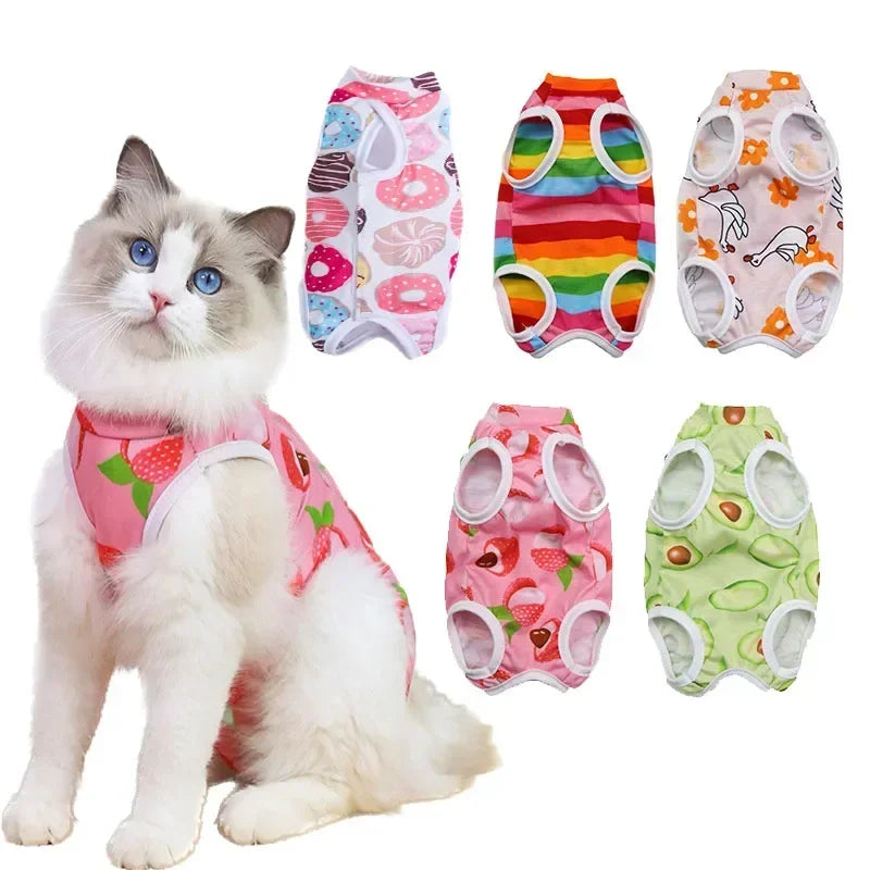 Cat Anti-licking Sterilization Clothes For Pet Surgery
