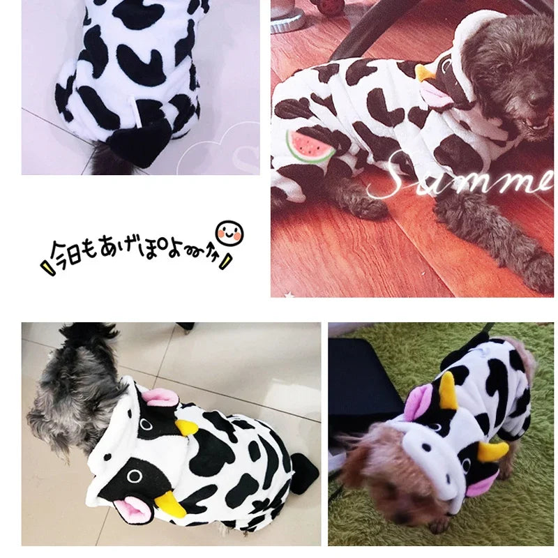 Pet Dog Clothes Soft Warm Fleece Jumpsuits