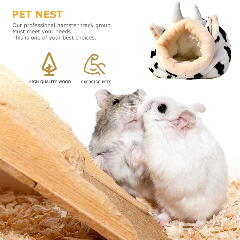 Hamster House Winter Warm Soft Beds