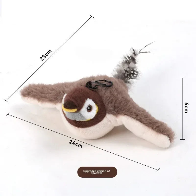 Cat Interactive Catnip Electric Pat Bird Toys