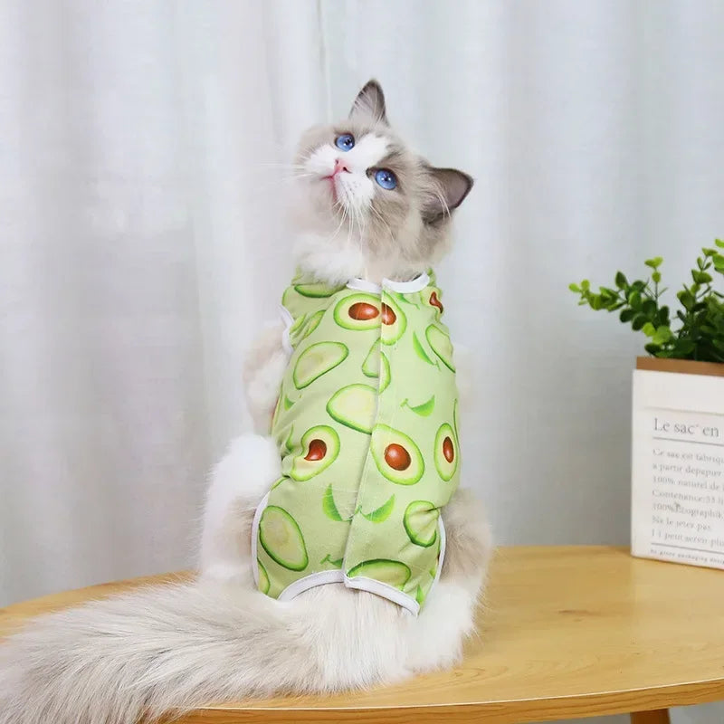 Cat Anti-licking Sterilization Clothes For Pet Surgery