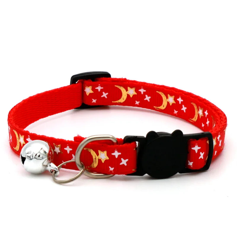 Adjustable Cat Collar With Safety Bell
