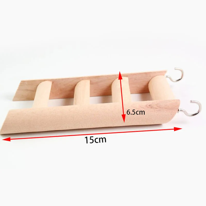 Hamster Natural Wood Climbing Ladder