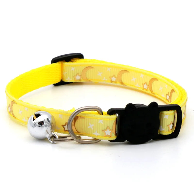 Adjustable Cat Collar With Safety Bell