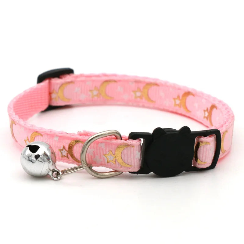 Adjustable Cat Collar With Safety Bell