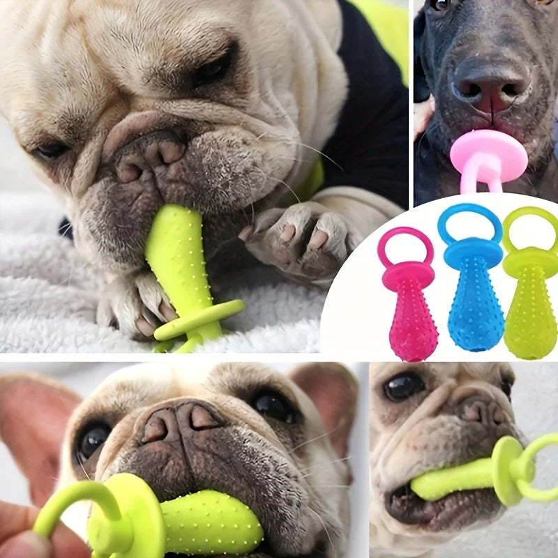 Three Durable Rubber Dog Chew Toys