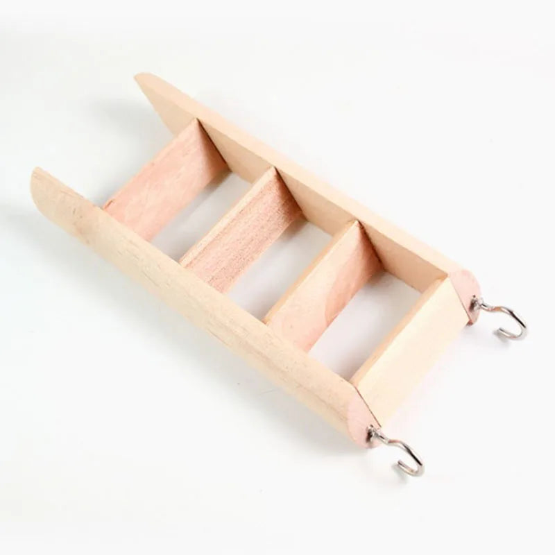 Hamster Natural Wood Climbing Ladder