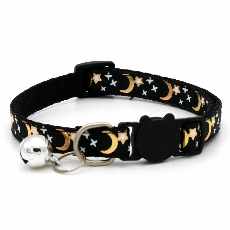 Adjustable Cat Collar With Safety Bell