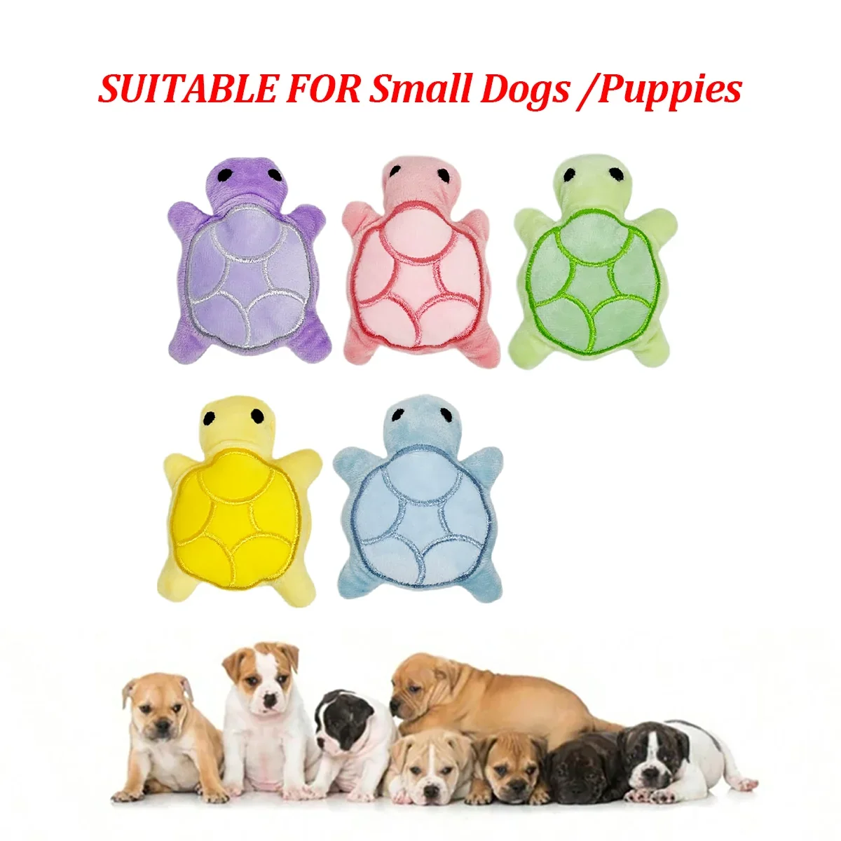 Dog Mini Turtle Plush Chew Toy