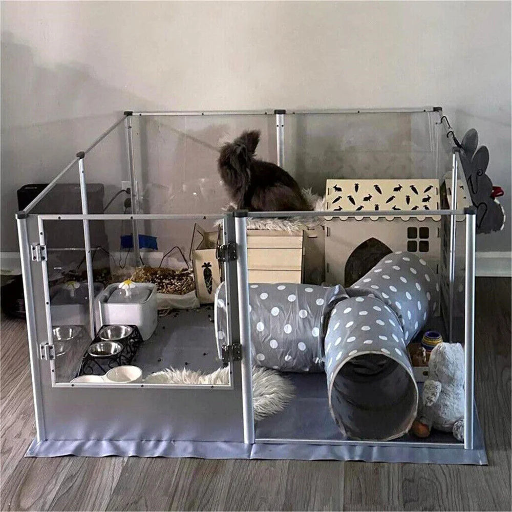 1Pc Large Acrylic Dog Playpen